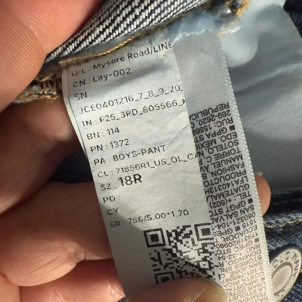Old Navy Baggy Non-Stretch Jeans for Boys, 18, 805566